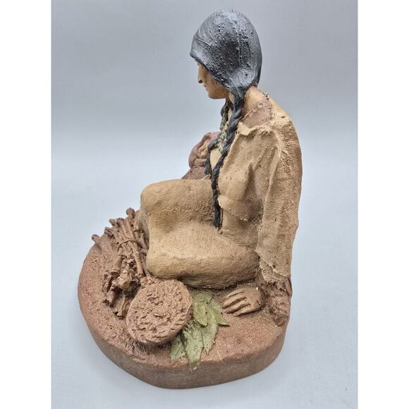 Vtg Tom Clark Nantahala & Little Bear Statue Cairn 1985 Sculpture HAND SIGNED - Picture 2 of 4